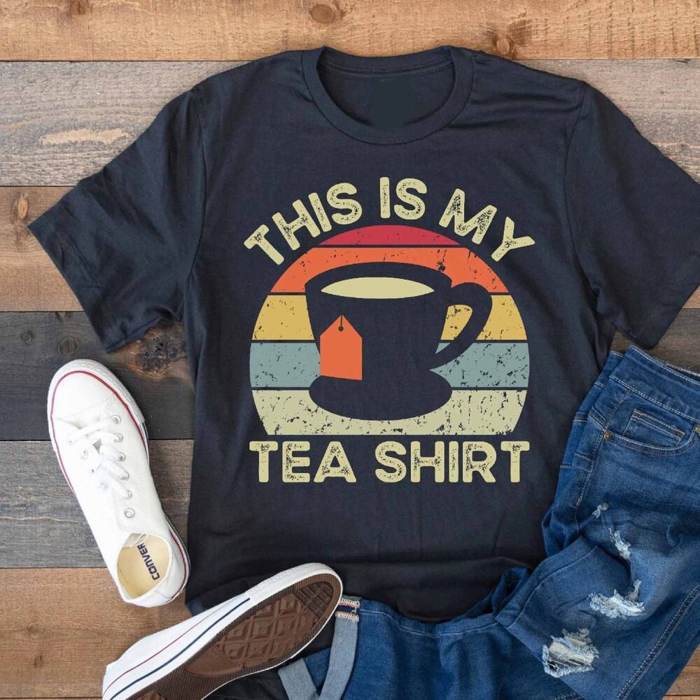 Tea Shirt, Tea Lover Gift, This is My Tea Shirt - Picture 1 of 4